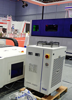 S&A特域高功率冷水機CWFL-2000，為薄板金屬切割機提供製冷